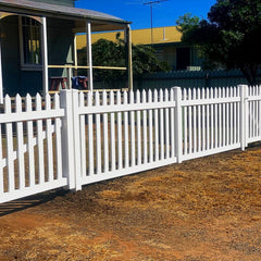 Anne - Picket PVC Fence Panel Kit 1070Hx2380W - Dagood Products