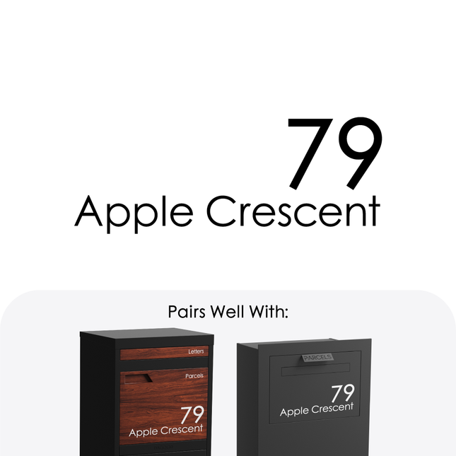 340 Address Decal Sticker – Large