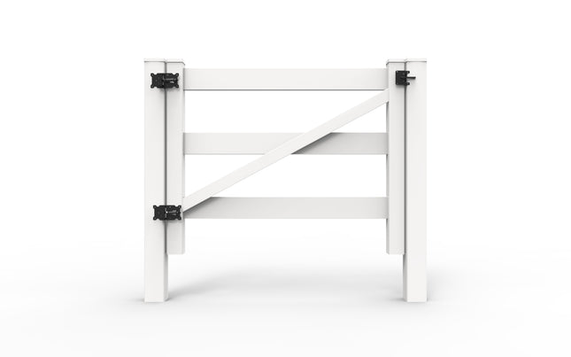 3-Rail Rural Horse PVC Fence