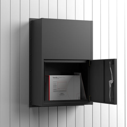 Apex Slim Fence/Block Wall Parcel Letterbox