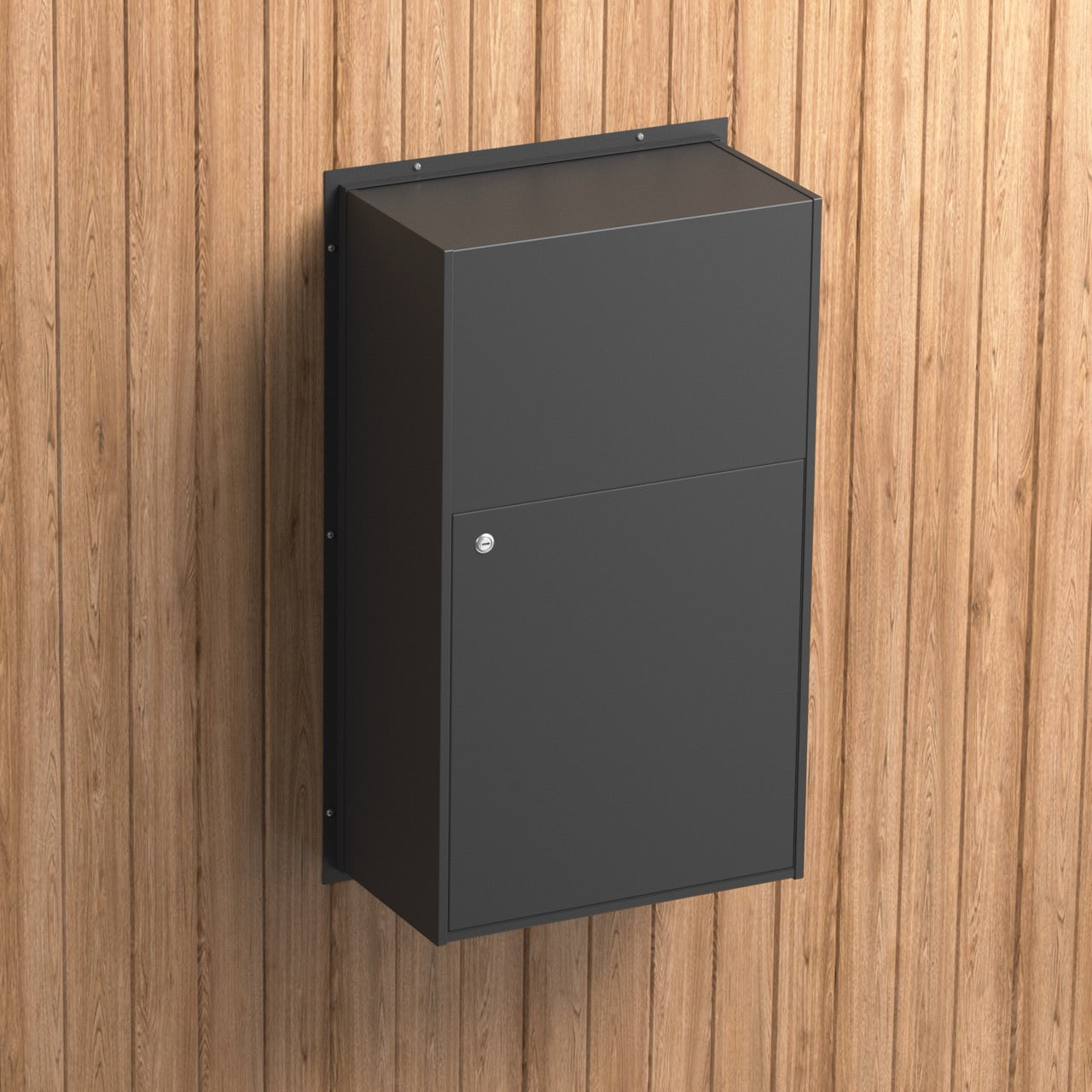 Timber Letterbox Insert Apex | Brick-In or Fence Parcel Letterbox | Receive A4 Mail and Parcels ...