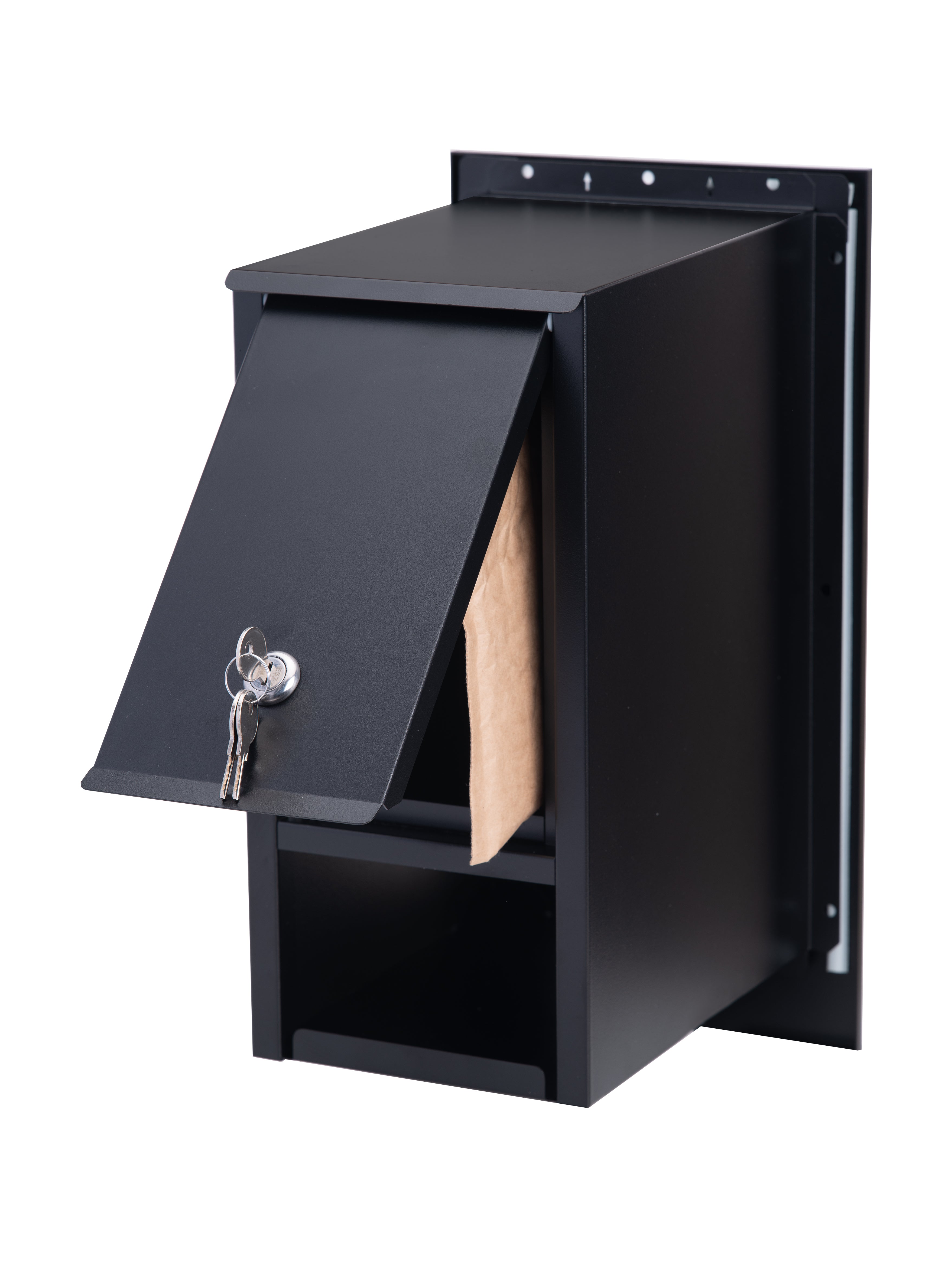 Onyx Stainless Steel Fence/Brick Letterbox Dagood Letterboxes