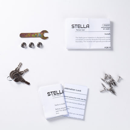 Stella Parcel + Mail Fence/Brick Letterbox