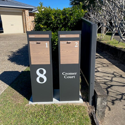 Nest Parcel Letterbox Charcoal