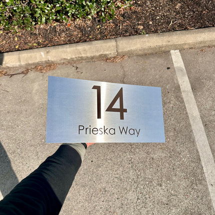 Large 316 Stainless Custom Sign – Laser Etched