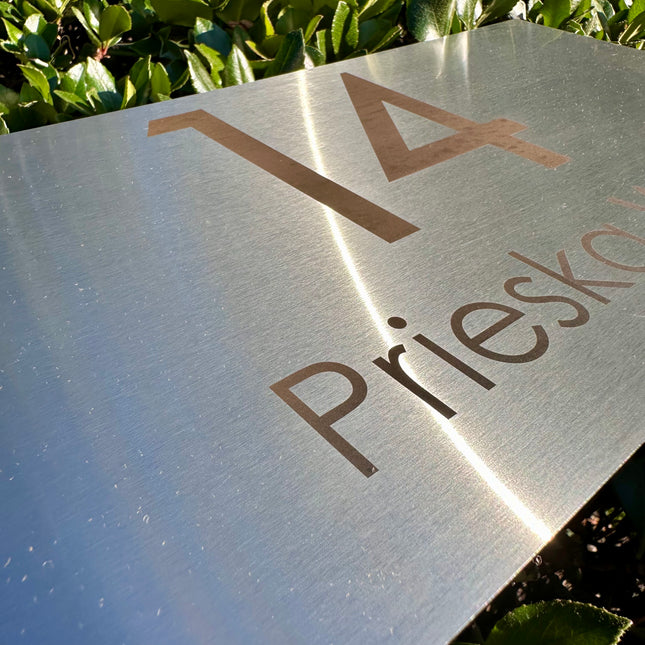 Medium 316 Stainless Custom Sign – Laser Etched