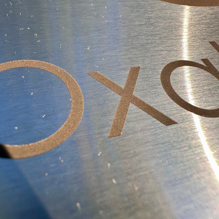 Small 316 Stainless Custom Sign – Laser Etched