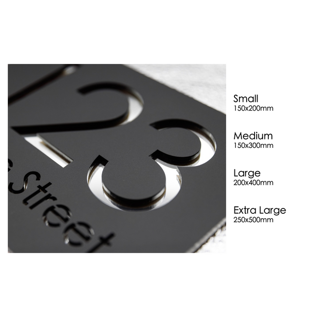 Black Custom Sign Small - Laser cut