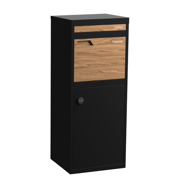 Parker Parcel Letterbox Black