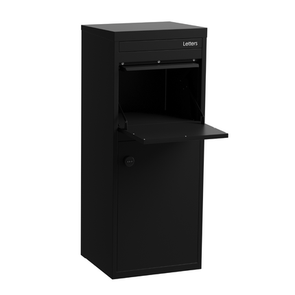 Parker Parcel Letterbox Black