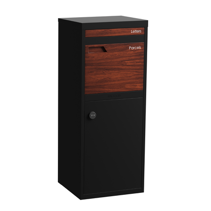 Parker Parcel Letterbox Black