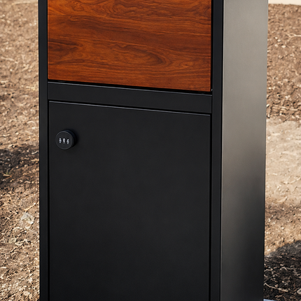 Parker Parcel Letterbox Black