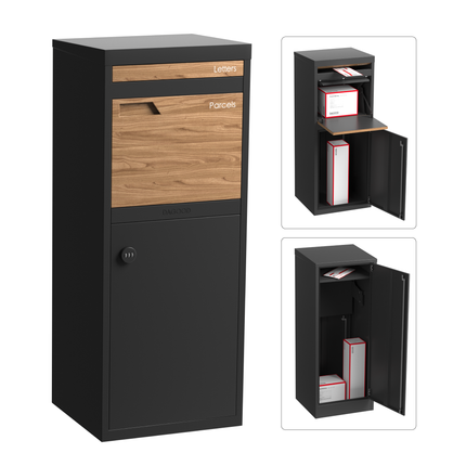 Parker Parcel Letterbox Charcoal