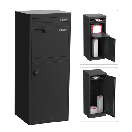 Parker Parcel Letterbox Charcoal