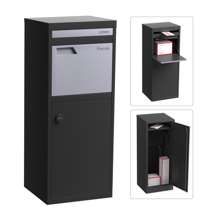 Parker Parcel Letterbox Charcoal
