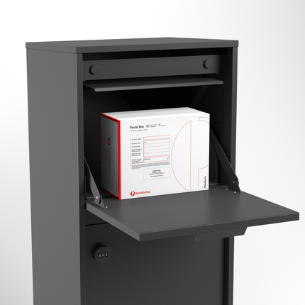 Aventi Dual Access Parcel Letterbox Charcoal