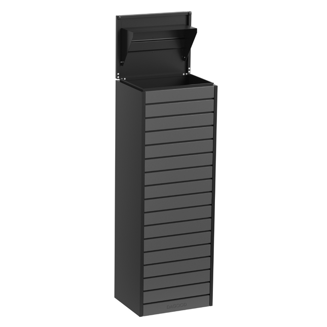 Plaza II Parcel Letterbox Black