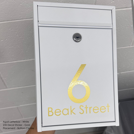 235 Address Decal Sticker – Portrait