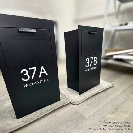 235 Address Decal Sticker – Portrait