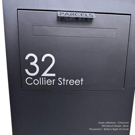 290 Address Decal Sticker – Slim