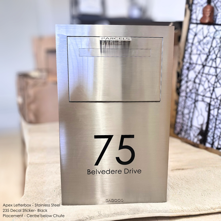 235 Address Decal Sticker – Portrait