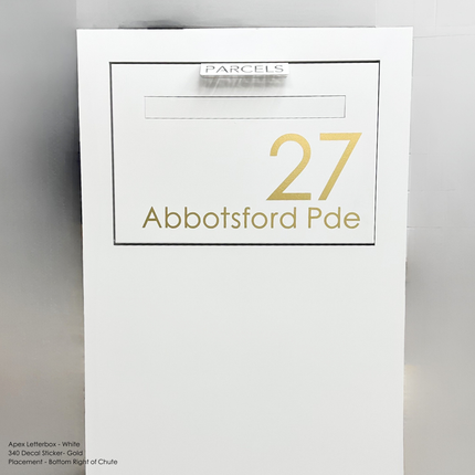 340 Address Decal Sticker – Large