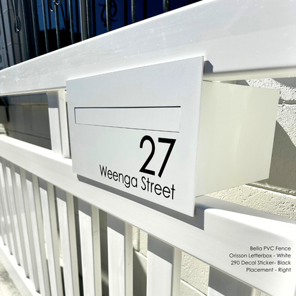 290 Address Decal Sticker – Slim