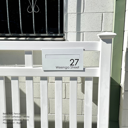 290 Address Decal Sticker – Slim