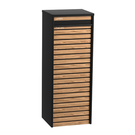 Clasti Parcel Letterbox Black