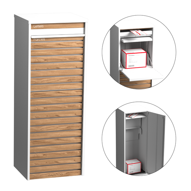 Clasti Parcel Letterbox White