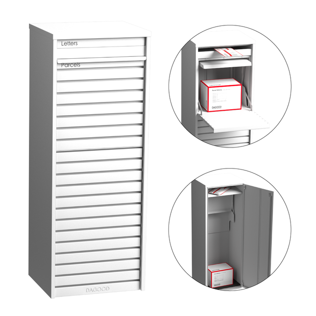 Clasti Parcel Letterbox White
