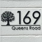Medium Custom Sign with Tree Design