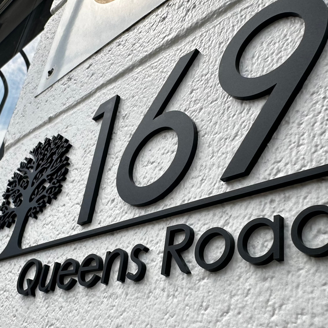 Medium Custom Sign with Tree Design