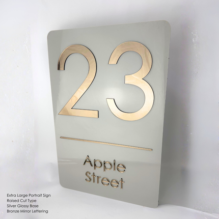 Custom Address Sign Extra Large - Portrait