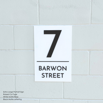 Custom Address Sign Extra Large - Portrait