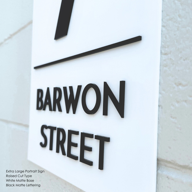 Custom Address Sign Extra Large - Portrait