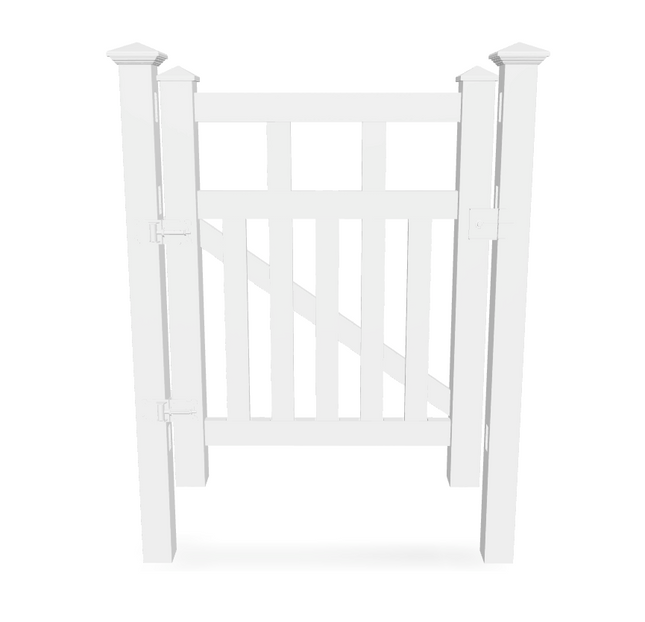 Isabella - Picket PVC Fence Gate 1070mm H - Dagood Products