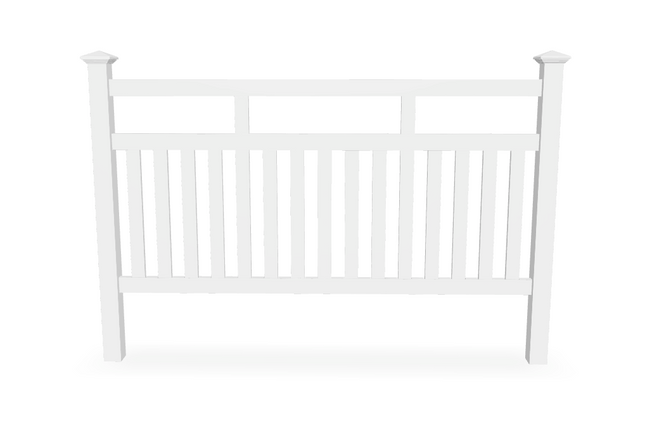Isabella - Picket PVC Fence Panel Kit 1070Hx2380W - Dagood Products