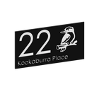Large Custom Sign with Kookaburra Design