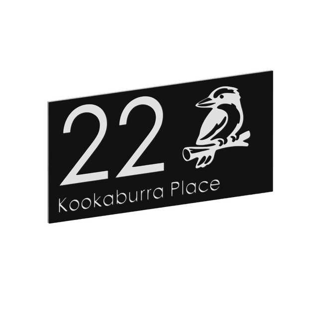 Large Custom Sign with Kookaburra Design