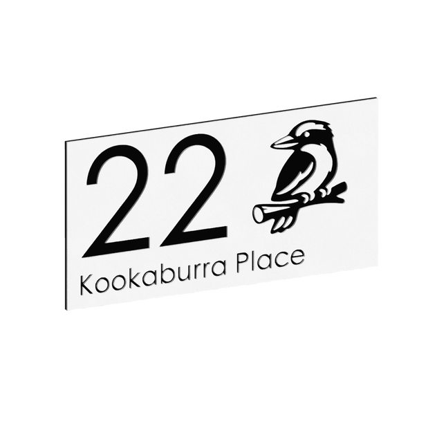 Medium Custom Sign with Kookaburra Design