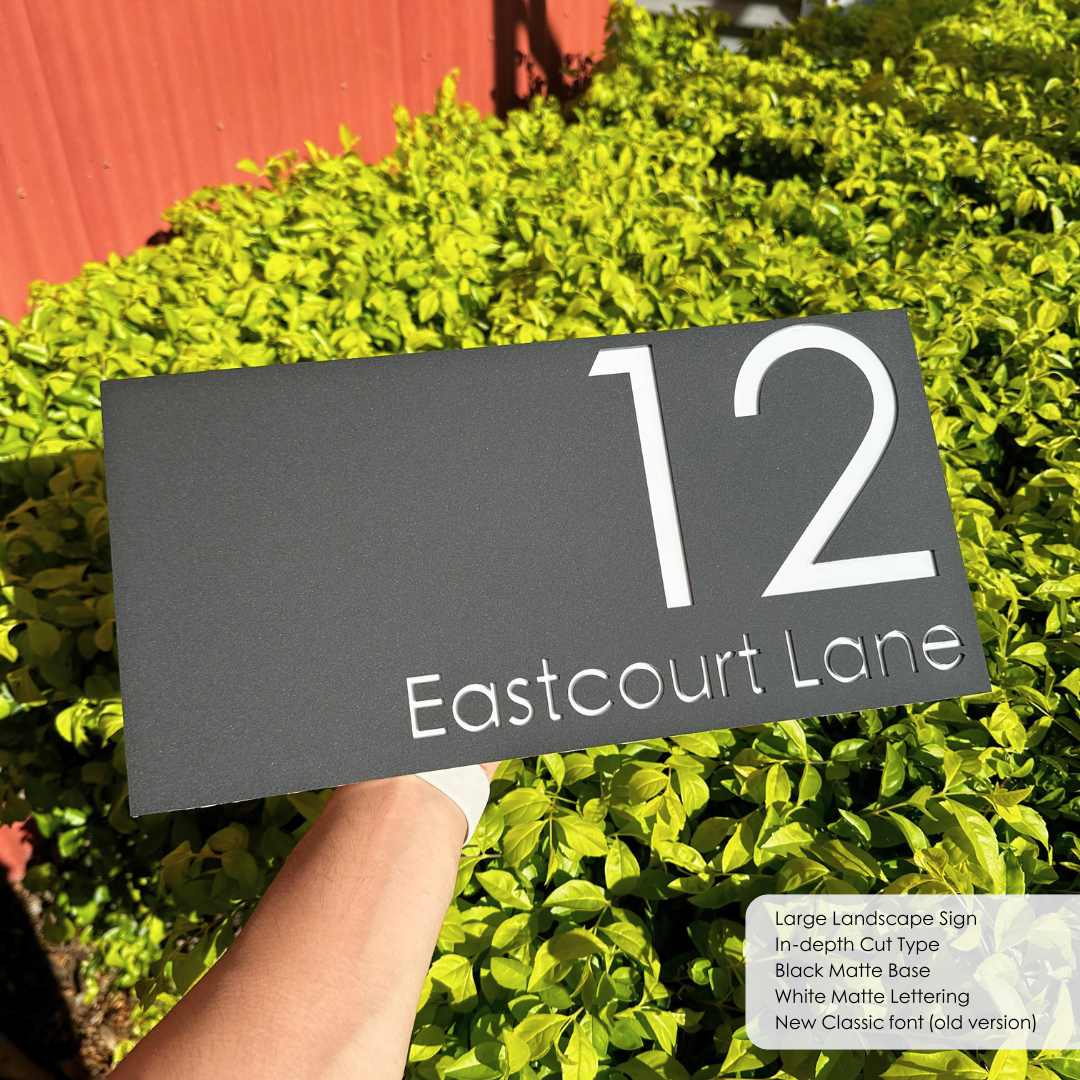 Large Laser Cut Sign | Custom House Sign – Dagood Letterboxes