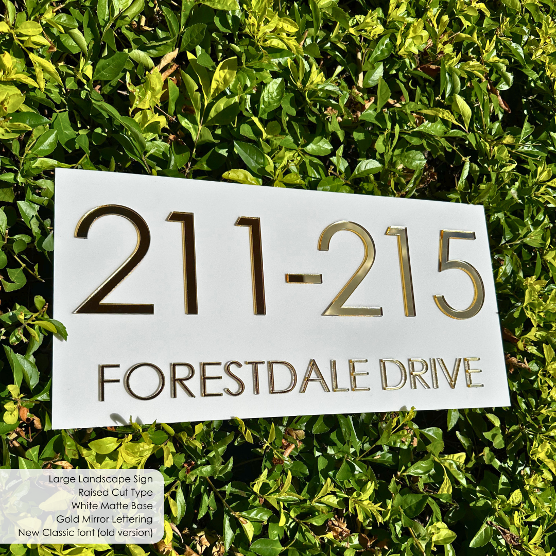 Large Laser Cut Sign | Custom House Sign – Dagood Letterboxes