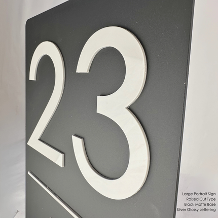 Custom Address Sign Large - Portrait