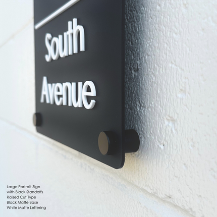 Custom Address Sign Large - Portrait