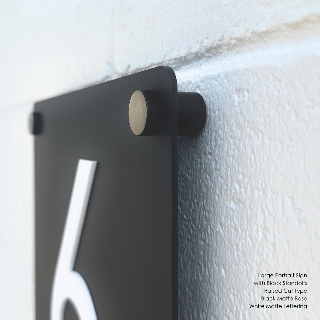 Custom Address Sign Large - Portrait – Dagood Letterboxes