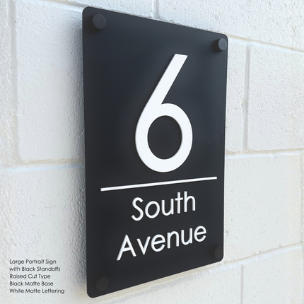 Custom Address Sign Large - Portrait