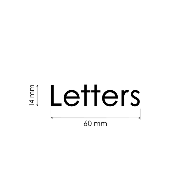 Letters Decal Sticker