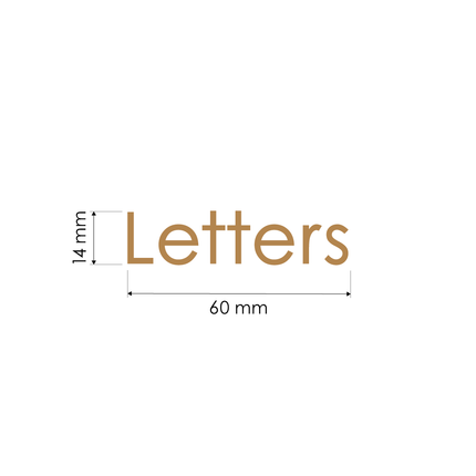Letters Decal Sticker
