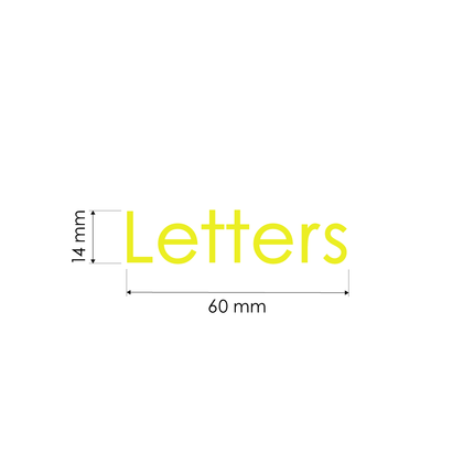 Letters Decal Sticker